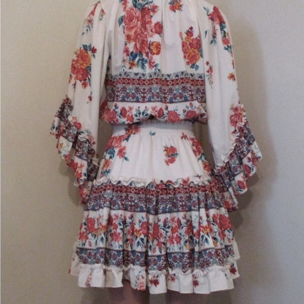 MISA Los Angeles Ximena Ruffled Floral Print Mini - Picture 6 of 11
